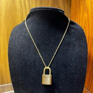 Louis Vuitton Gold Lock Necklace